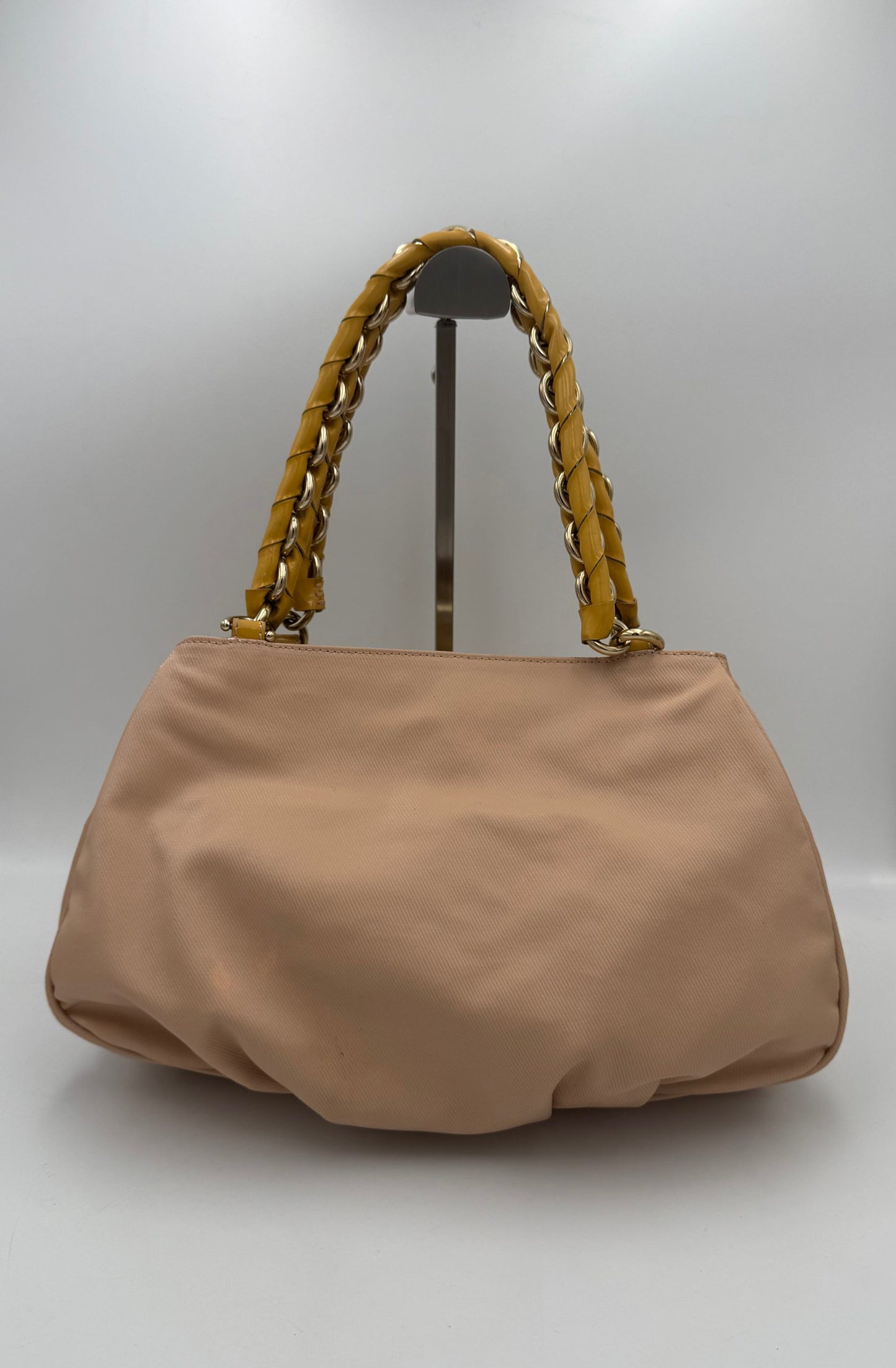 Bolso De Mano Fendi Mia Con Asas De Piel Y Cadena