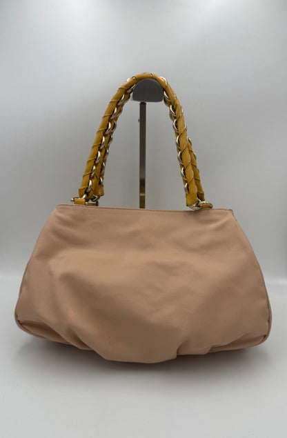 Bolso De Mano Fendi Mia Con Asas De Piel Y Cadena