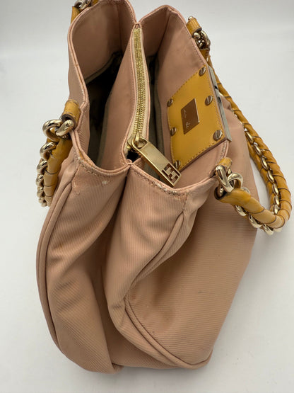 Bolso De Mano Fendi Mia Con Asas De Piel Y Cadena