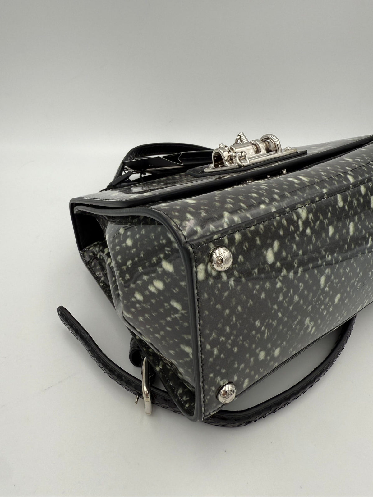 Dolce & Gabbana Bolso De Mano Monica De Pitón Y Acabado Lacado