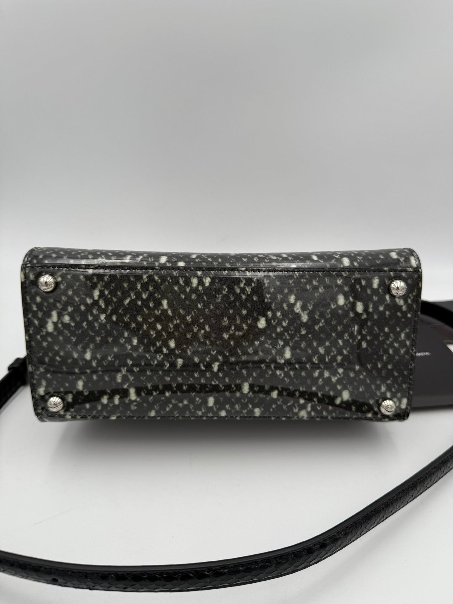 Dolce & Gabbana Bolso De Mano Monica De Pitón Y Acabado Lacado