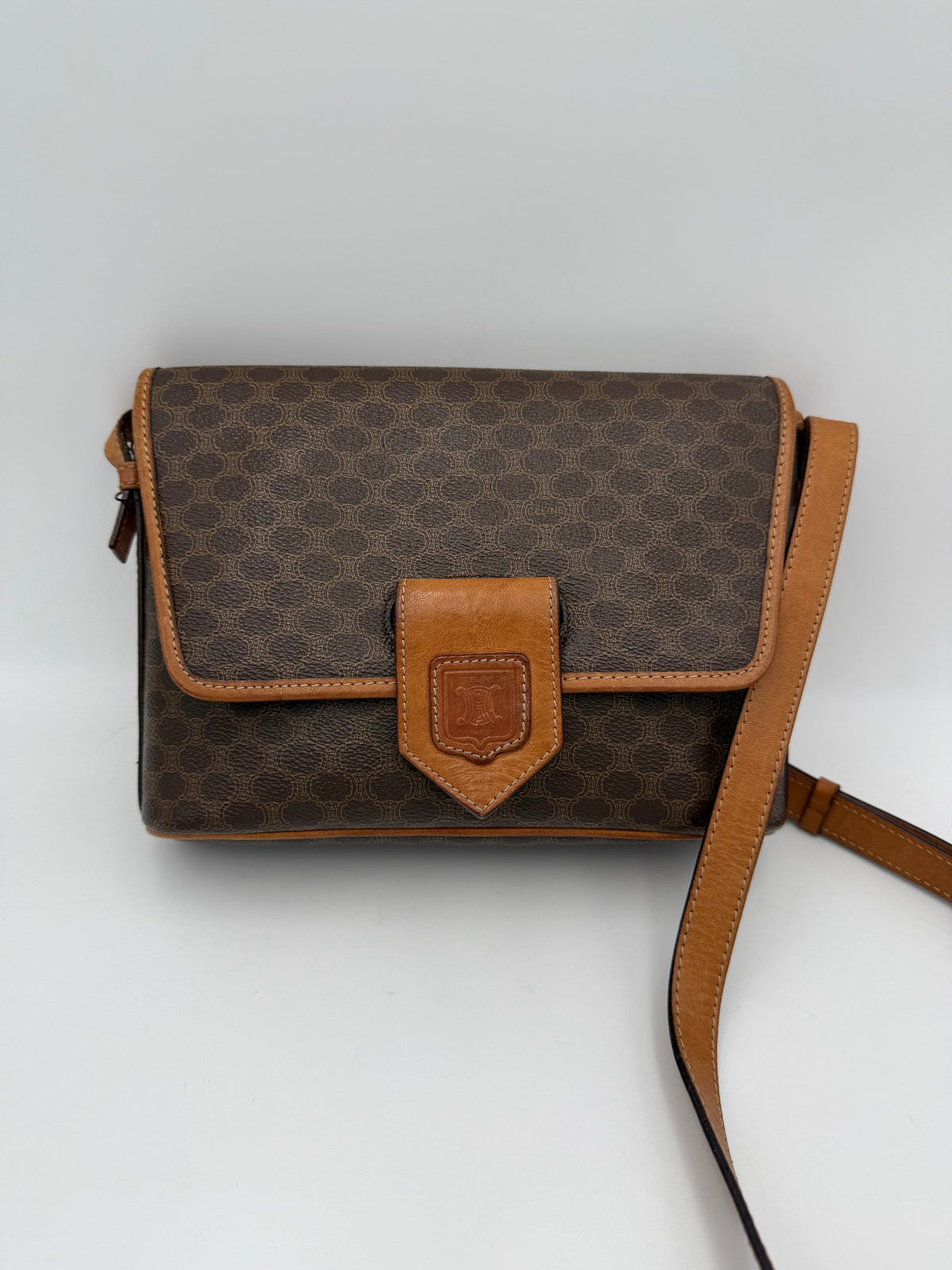 Bolso Céline Triomphe De Monograma Vintage Clásico