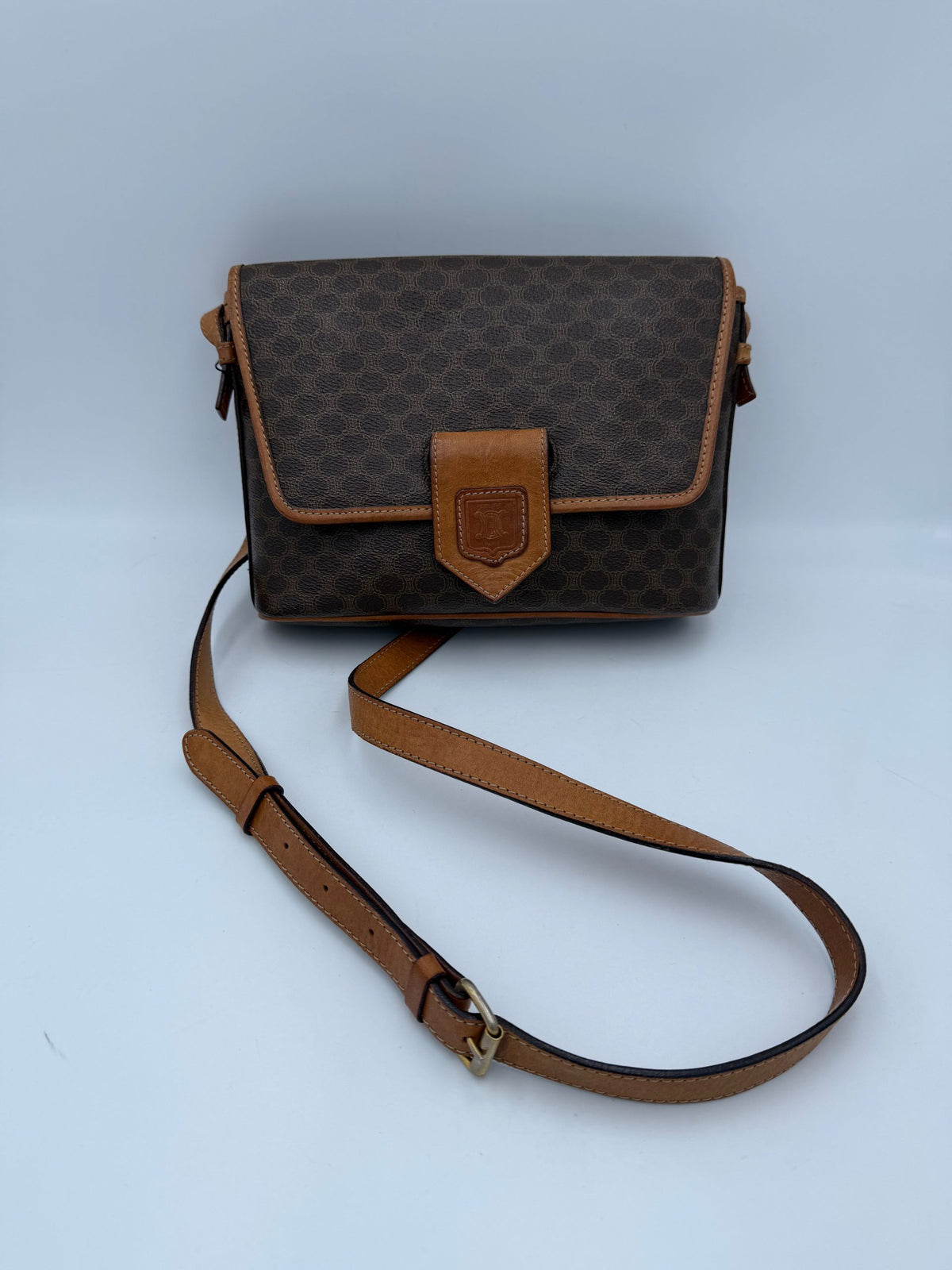 Bolso Céline Triomphe De Monograma Vintage Clásico