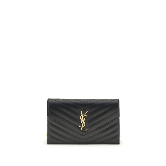 Cartera Saint Laurent Negro De Piel De Ternera Bos Taurus