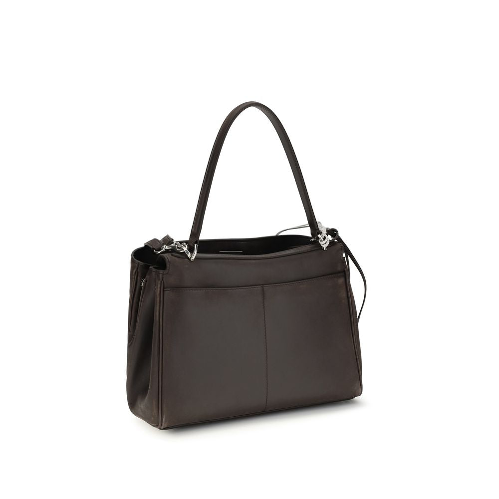 Bolso de hombro Balenciaga Bos Taurus de piel de becerro marrón
