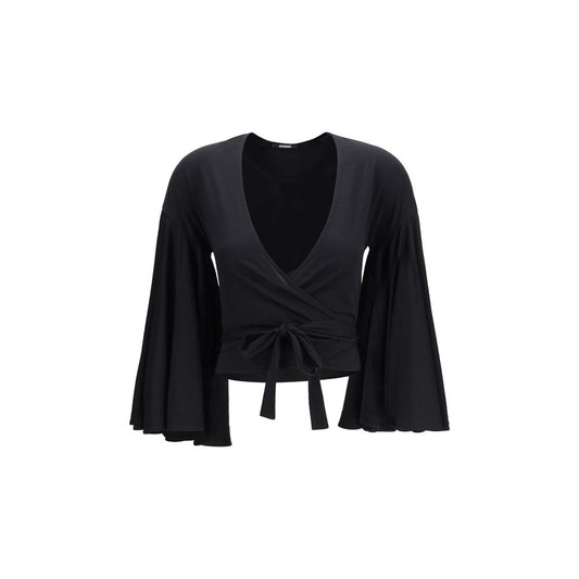 Camisa de algodón negra de Jacquemus