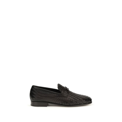 Mocasines sin cordones de piel de becerro marrón Ferragamo Bos Taurus