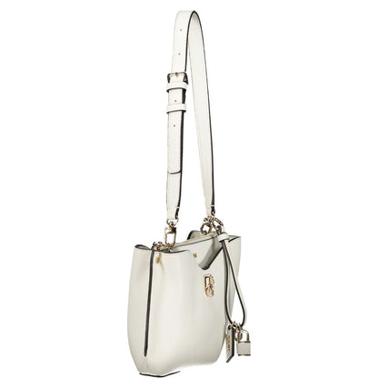 Bolso de mujer de poliuretano blanco Guess Jeans