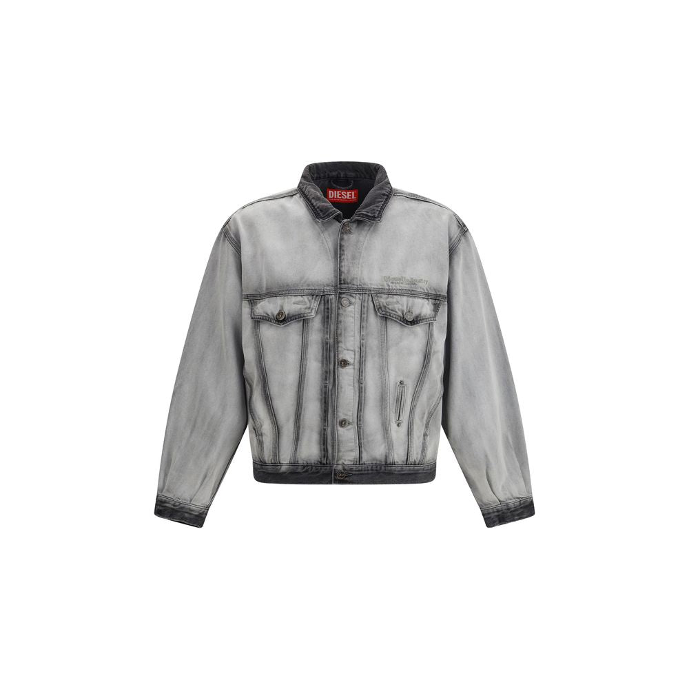 Chaqueta vaquera de algodón gris Diesel