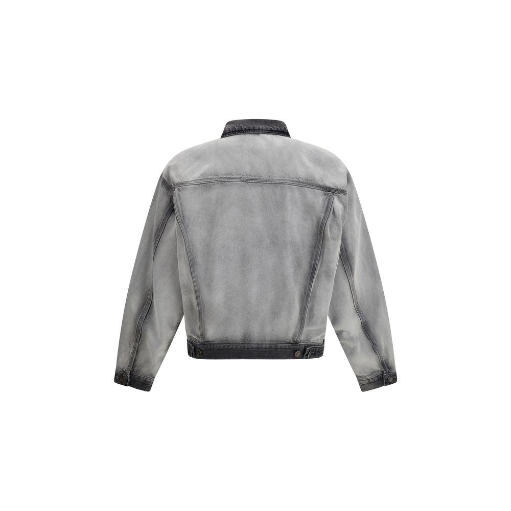 Chaqueta vaquera de algodón gris Diesel