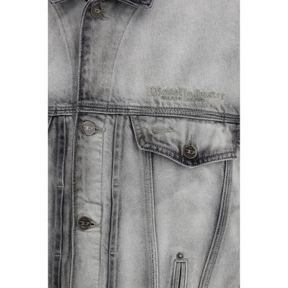 Chaqueta vaquera de algodón gris Diesel