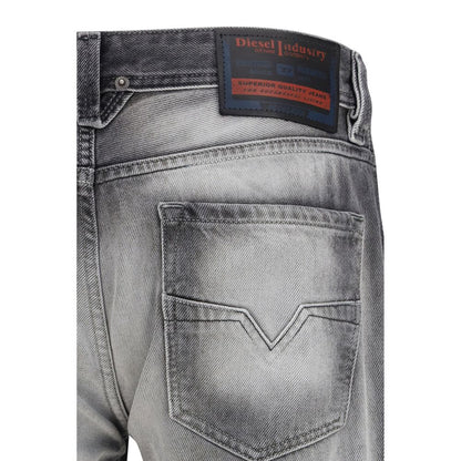 Vaqueros bootcut de algodón gris Diesel