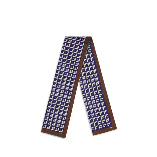 Pañuelo de seda multicolor Miu Miu