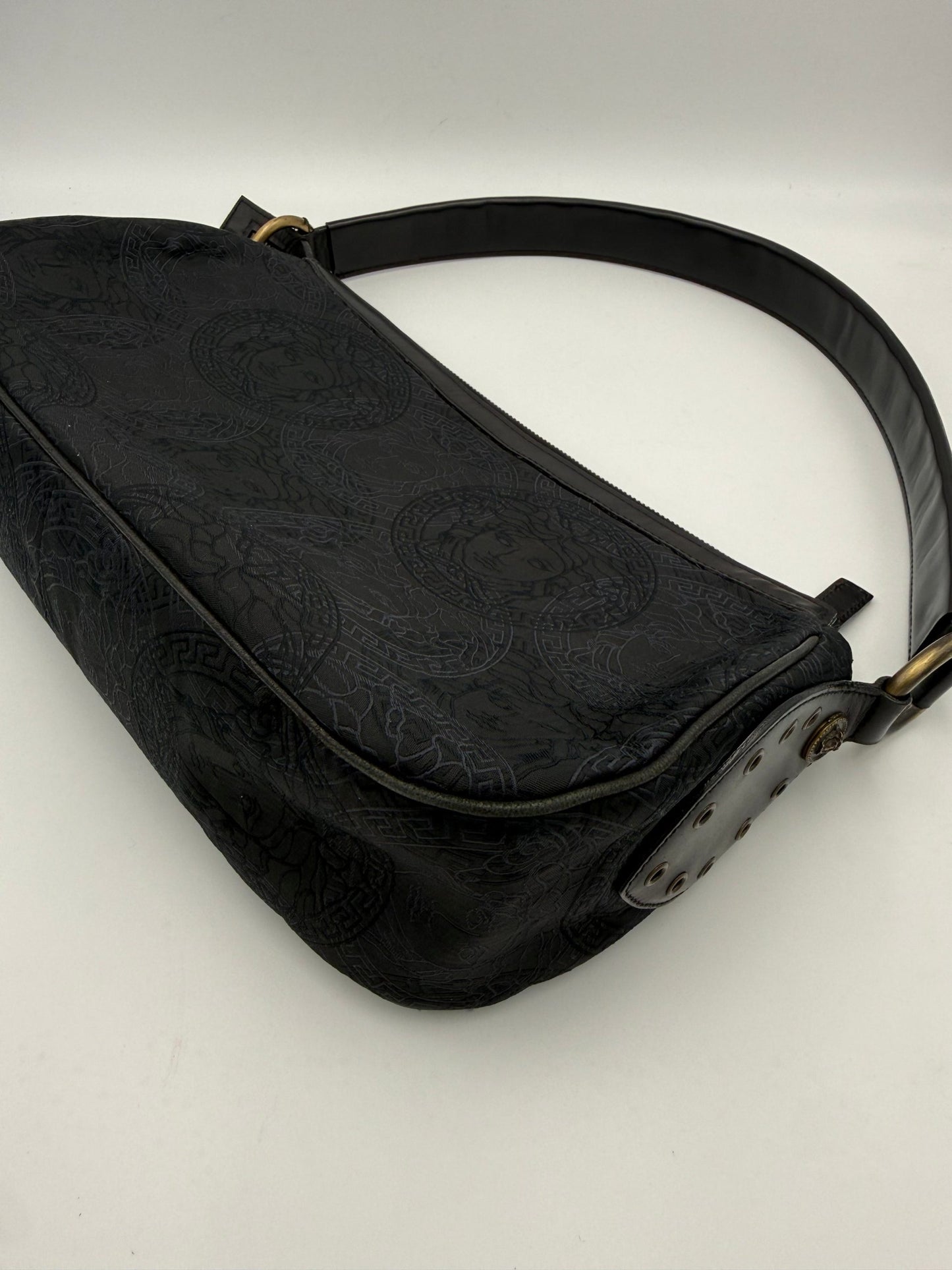 Bolso De Hombro Versace Con Motivo Medusa En Jacquard
