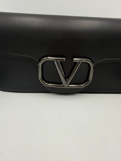 Valentino Garavani Black Vlogo Design Handbag