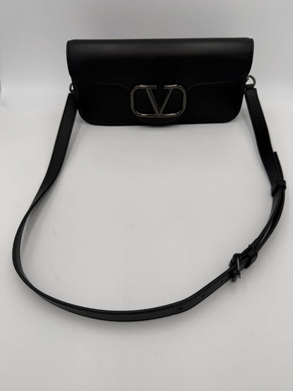 Valentino Garavani Black Vlogo Design Handbag