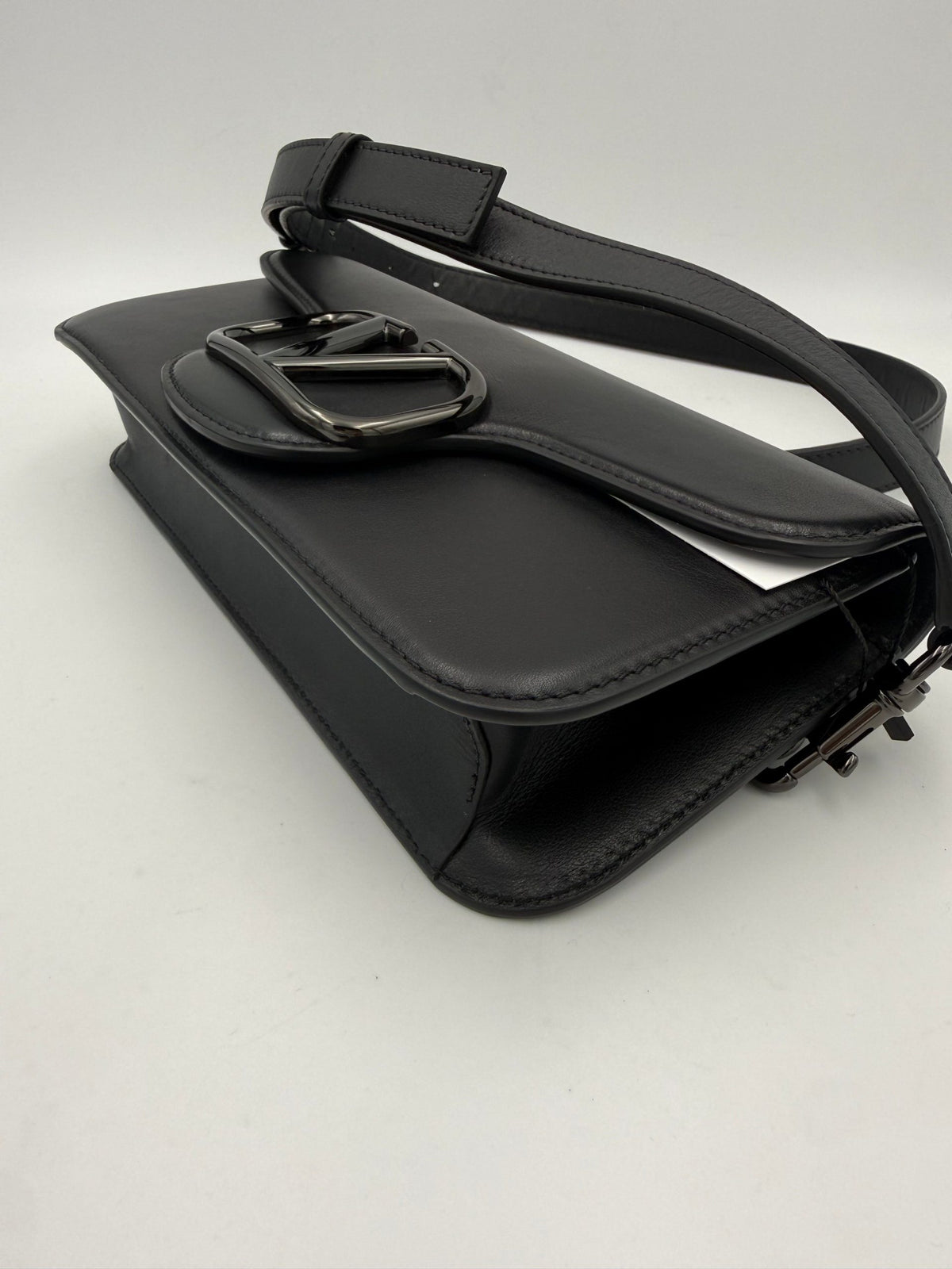 Valentino Garavani Black Vlogo Design Handbag