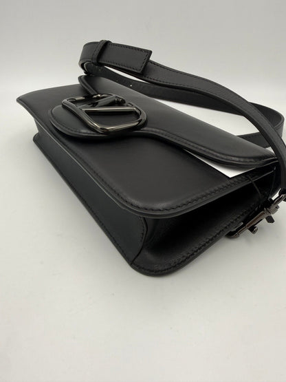 Valentino Garavani Black Vlogo Design Handbag