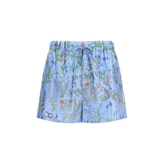 Bermudas Gucci De Seda Azul Corte Relajado Colección Cruise 2026