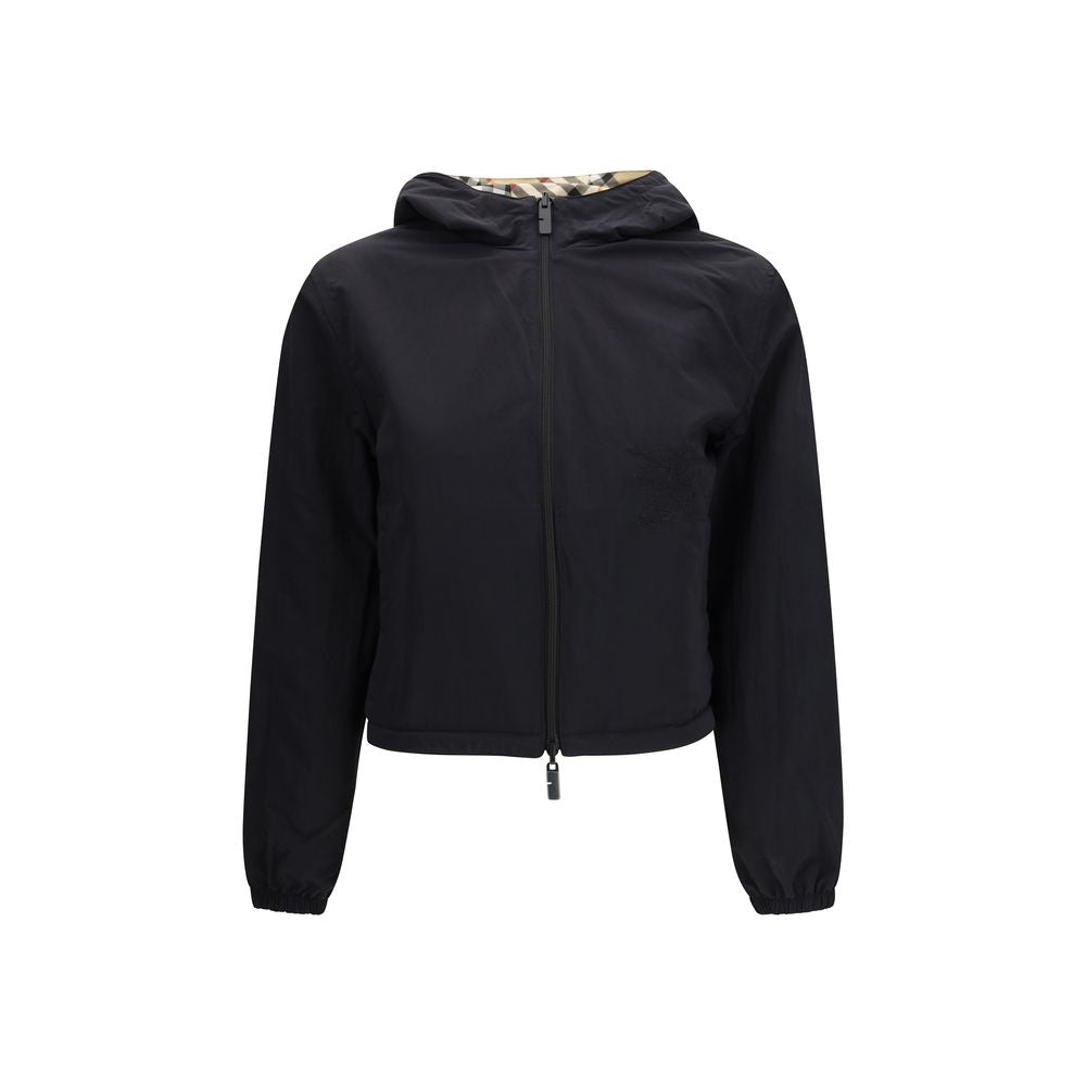 Chaqueta larga de poliéster beige de Burberry