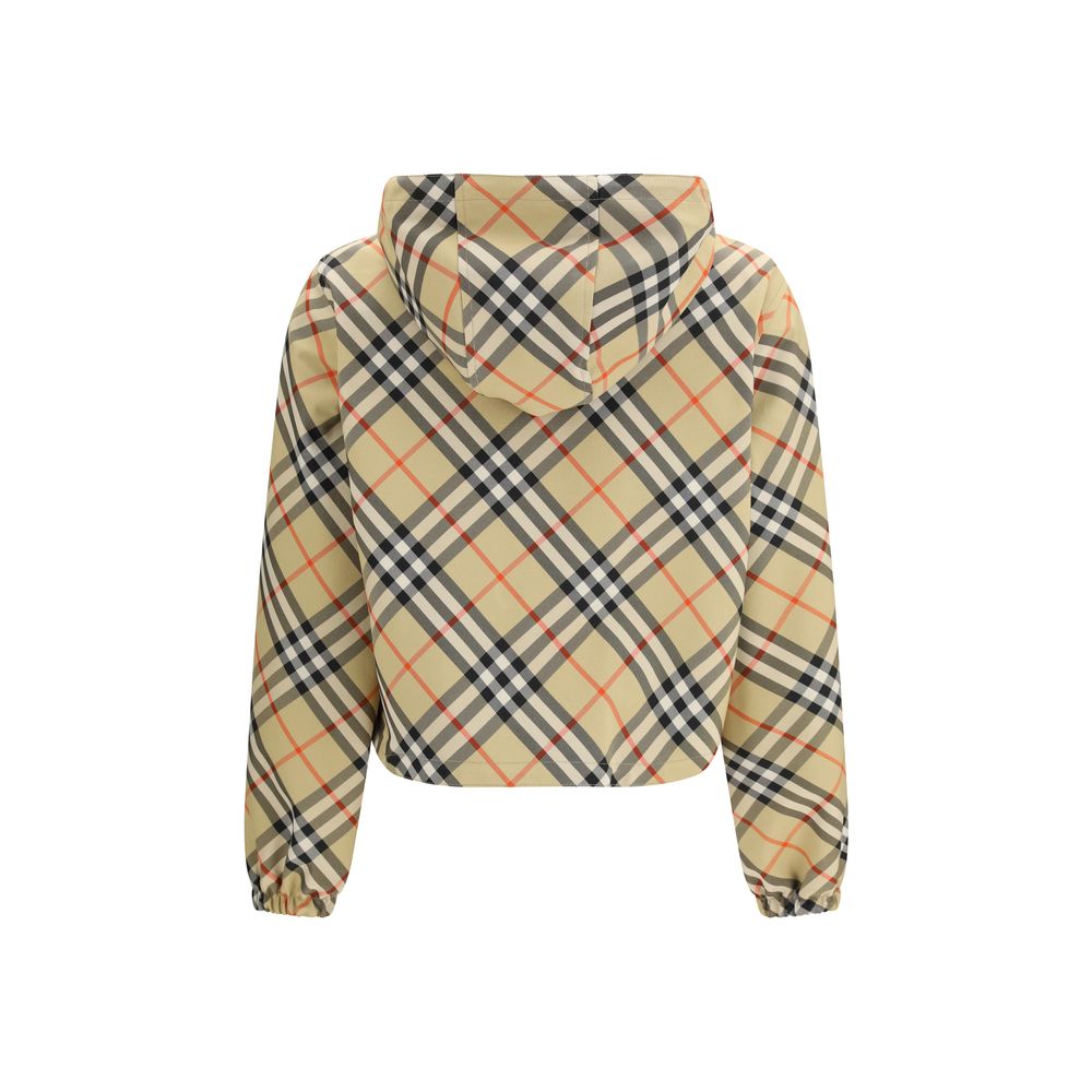 Chaqueta larga de poliéster beige de Burberry