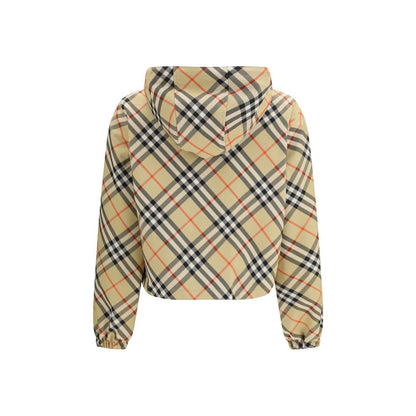 Chaqueta larga de poliéster beige de Burberry
