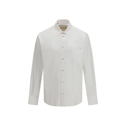 Camisa de vestir blanca de algodón Valentino Garavani