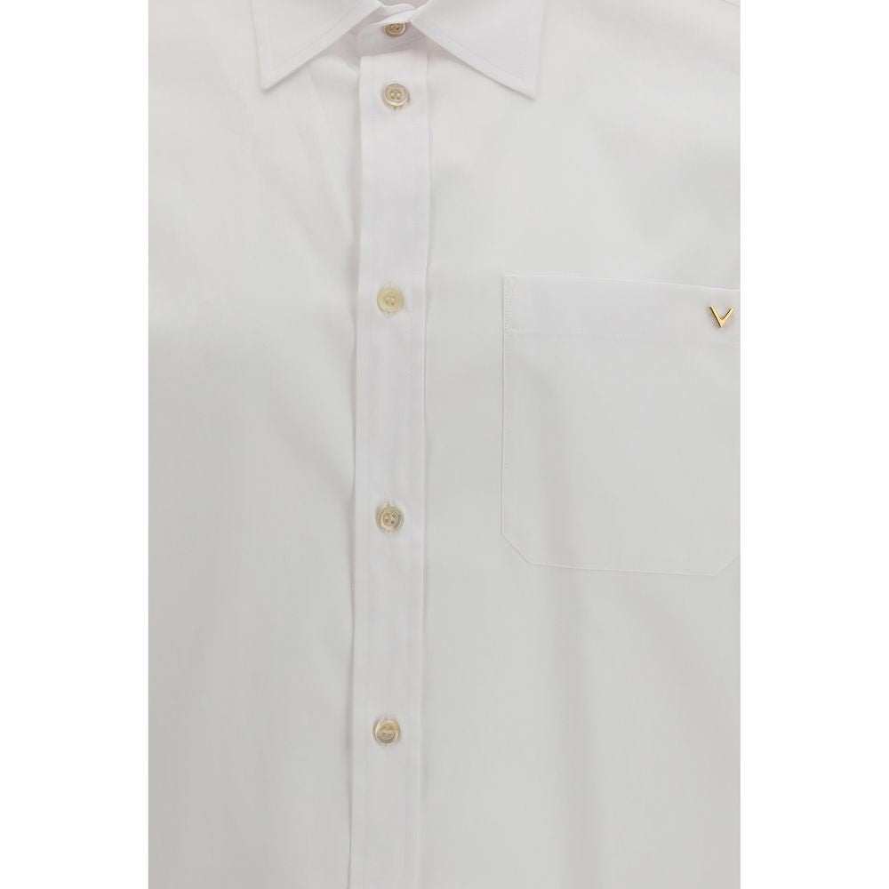 Camisa de vestir blanca de algodón Valentino Garavani