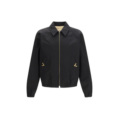 Valentino Garavani Bomber de algodón negro