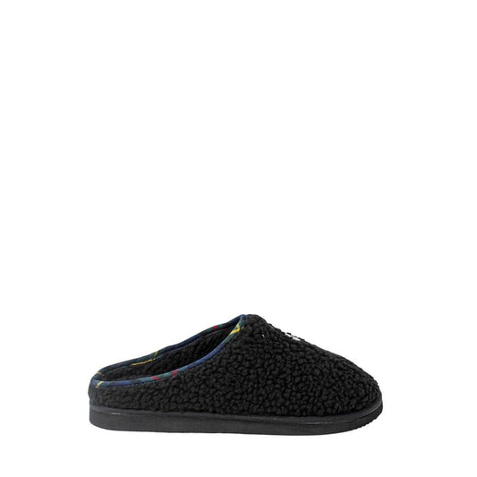 Pantuflas de algodón negras Ralph Lauren