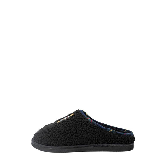 Pantuflas de algodón negras Ralph Lauren