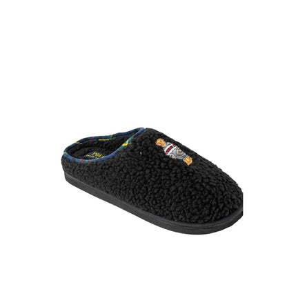 Pantuflas de algodón negras Ralph Lauren