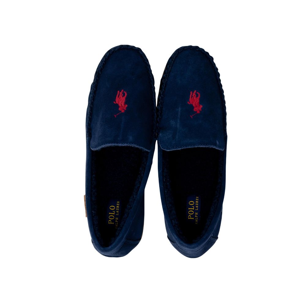 Ralph Lauren Faux Fur Indoor Slippers Blue