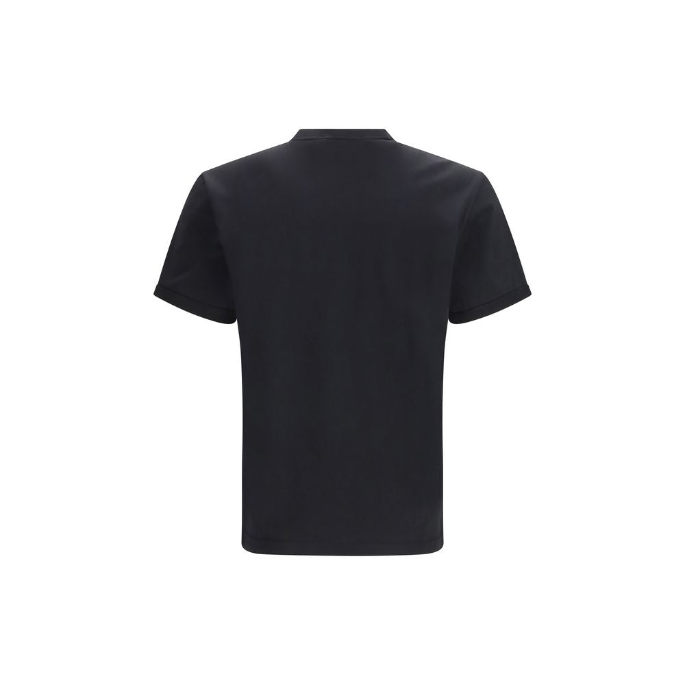 Dolce & Gabbana T-shirt Noir En Coton Coupe Décontractée Et Ajustement Régulier