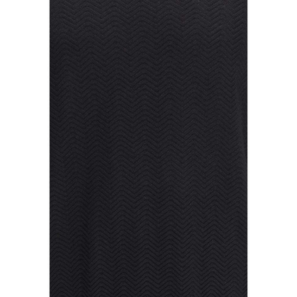 Giorgio Armani Black Silk Jersey Soft Construction and Fine Finish