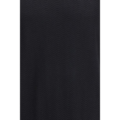 Giorgio Armani Black Silk Jersey Soft Construction and Fine Finish