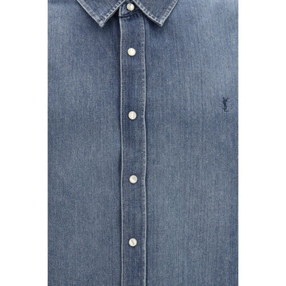 Camisa vaquera azul Saint Laurent