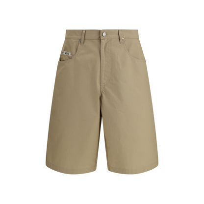 Pantalones cortos bermudas de algodón beige Moschino