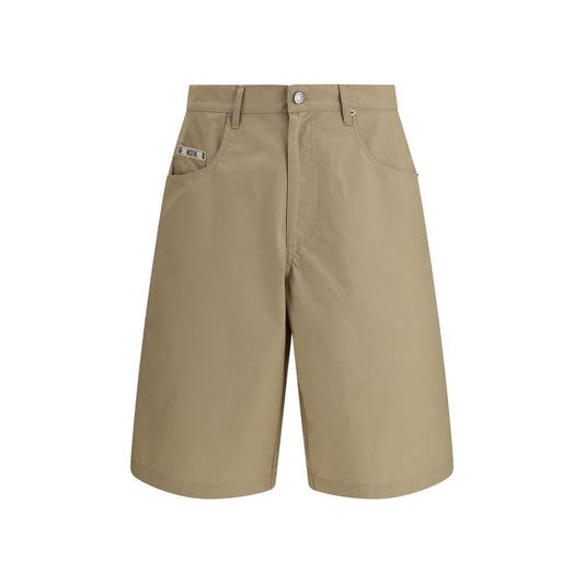 Pantalones cortos bermudas de algodón beige Moschino
