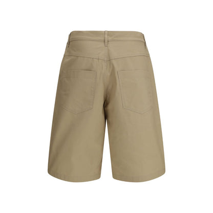 Pantalones cortos bermudas de algodón beige Moschino