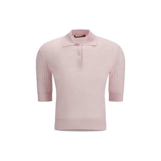 Camisa de manga corta de seda multicolor Max Mara