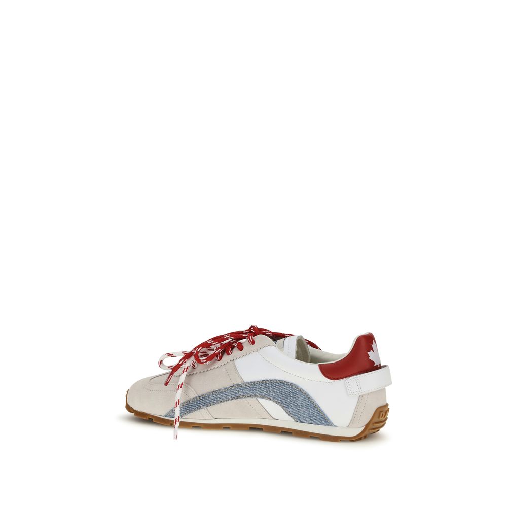 Zapatillas bajas de piel de becerro multicolor Bos Taurus Dsquared²