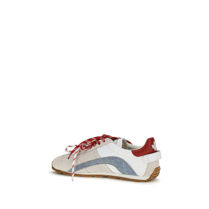 Zapatillas bajas de piel de becerro multicolor Bos Taurus Dsquared²