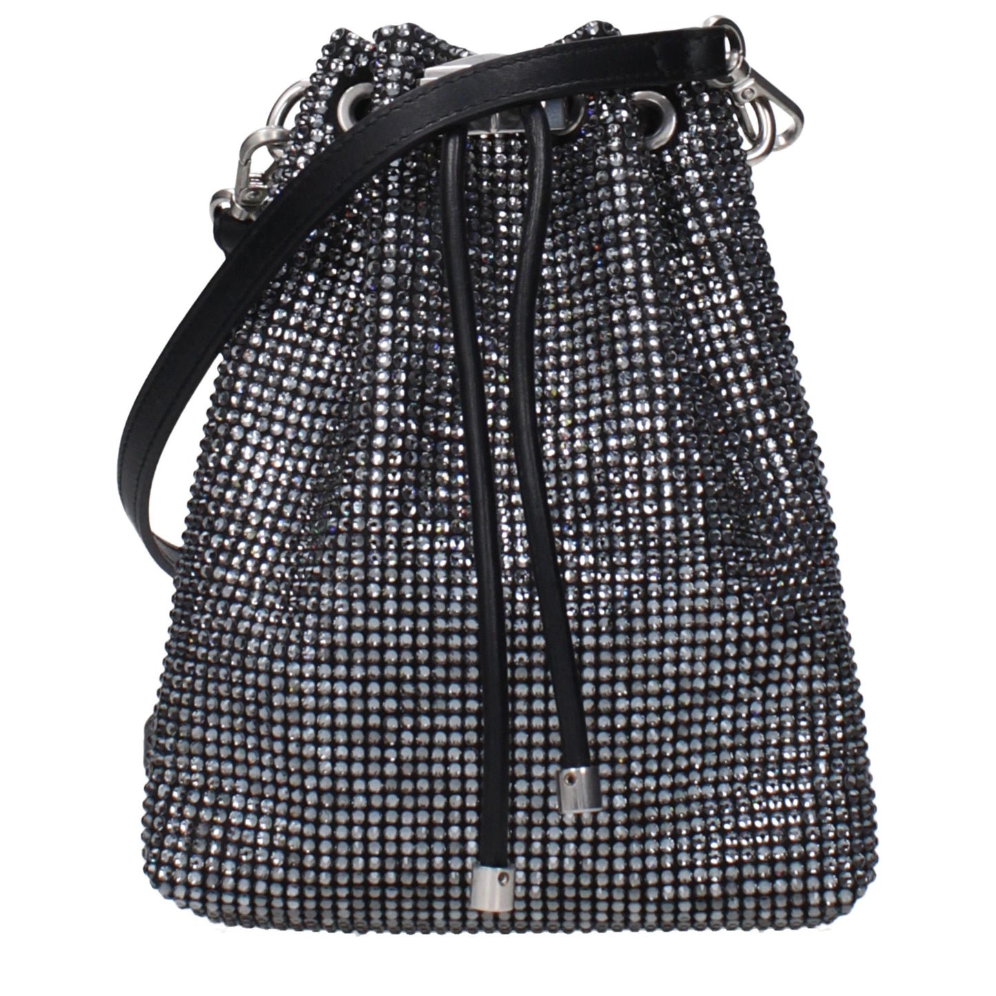 Sac bandoulière Jimmy Choo en satin noir