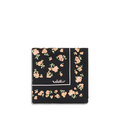 Pañuelo de seda negro Valentino Garavani