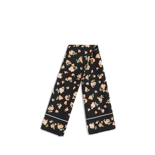 Pañuelo de seda negro Valentino Garavani