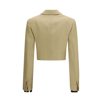 Chaqueta vaquera de lino beige Max Mara