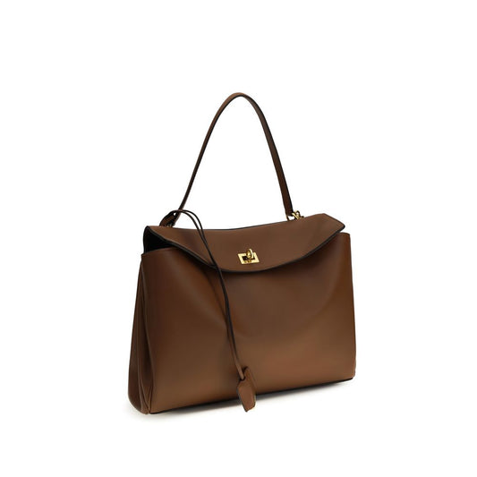 Bolso de hombro Balenciaga Bos Taurus de piel de becerro marrón