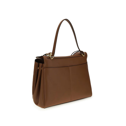 Bolso de hombro Balenciaga Bos Taurus de piel de becerro marrón