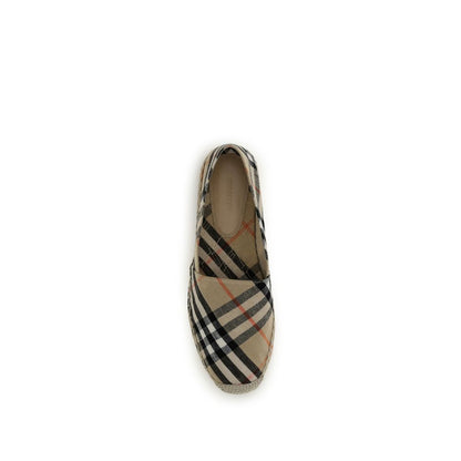 Espadrilles en coton multicolore à motif Mews Check Burberry
